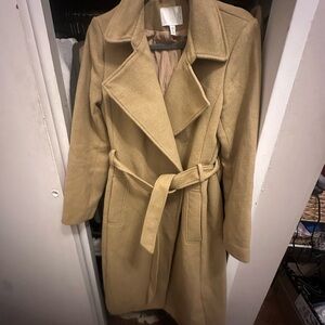 H&M Women's Tan Pea Coat